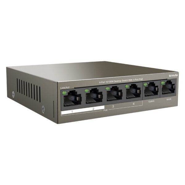 Tenda TEF1106P 2 x Uplink + 4 Port Poe Ethernet Switch 63 Watt Özellikleri