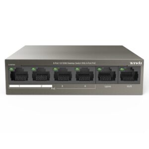Tenda Tef1106p 2x Uplink + 4 Port 63 Watt Poe Ethernet Switch