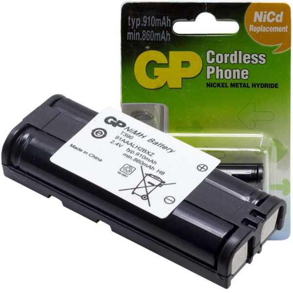 Gp T390 2.4 Volt 910 Mah Panasonic Telsi̇z Telefon Pi̇li̇