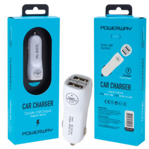 Powerway X-777 Çi̇ft Usbli̇ 2.1 Amper Çakmaklik Araç Şarj Cihazı