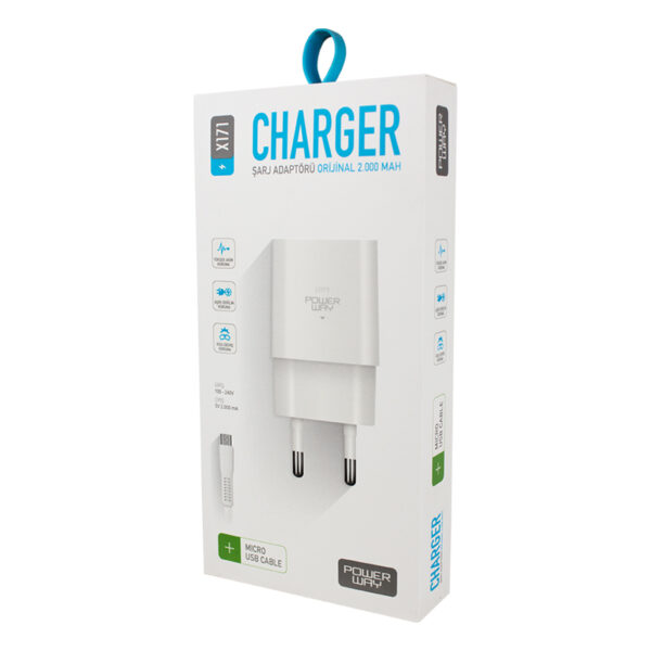 Powerway X-171 Micro USB 2.1 Amper Şarj Aleti-Kablo Özellikleri
