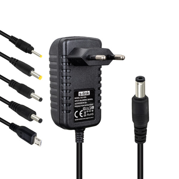 S-link Slx-52a 5 Volt - 2 Amper Tablet Pc Adaptörü Çok Uçlu