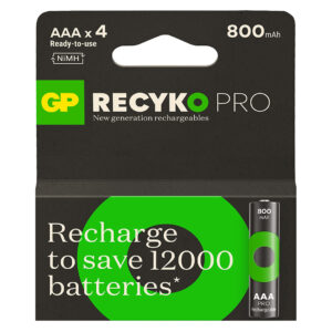 Gp Recyko Pro 800 Mah Ni̇-mh 1.2 Volt Aaa İnce Kalem Şarjli Pi̇l 4'lü Paket Gp85aaahcb-2eb4 (gprhch83b205)