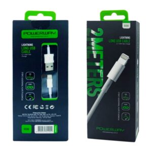 Powerway Bx08 Iphone 2100 Ma Hizli 2 Metre Şarj Ve Data Kablosu
