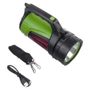 Powermaster Js-881b Şarjli Ledli̇ Uzun Menzi̇lli̇ Kamp Ti̇pi̇ Çok Fonksi̇yonlu Işıldak Fener