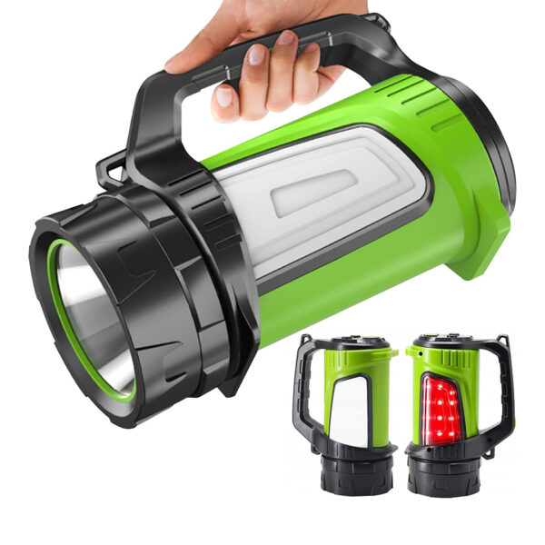 Powermaster Js-881b Şarjli Ledli̇ Uzun Menzi̇lli̇ Kamp Ti̇pi̇ Çok Fonksi̇yonlu Işıldak Fener