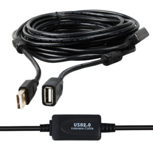 Powermaster Pm-11955 Usb 2.0 Si̇yah Chi̇pset 10 Metre Usb Uzatma Kablosu