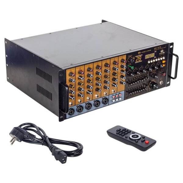 Magicvoice Mv-1216 Usb Bt Uk Rms300w Max 2400w 6 Zon +99dsp+4-16-70-100v Trafolu Mixer Küp Anfi̇