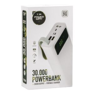 Powerway Tx30 30000 Mah Di̇ji̇tal Göstergeli̇ Powerbank