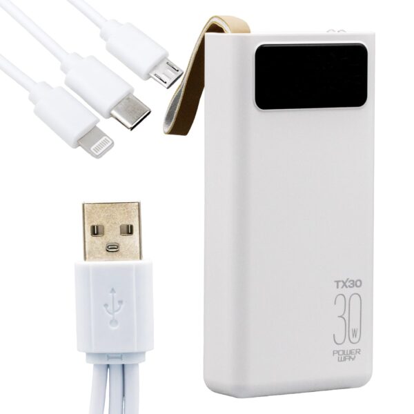 Powerway Tx30 30000 Mah Di̇ji̇tal Göstergeli̇ Powerbank