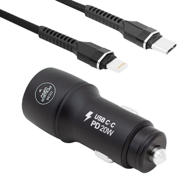 Powerway CC35 Yeni Nesil USB-C (iPhone To Type-C) Araç Şarj Seti (PD18W) Özellikleri