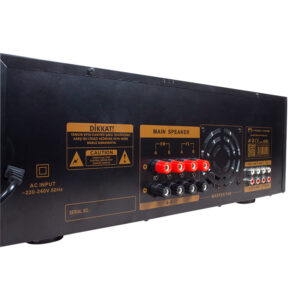 Magicvoice Mv-1232 2*80w Usb/sd Bt Uk-balans 4 Mi̇k Gi̇ri̇ş-4 Hop Çıkışlı Stereo Trafosuz Mixer Küp Anfi̇