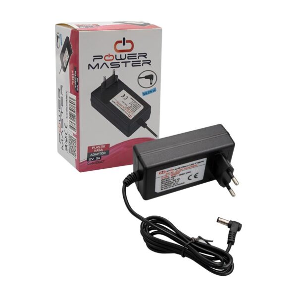 Powermaster Pm-12667 12 Volt - 3 Amper 5.5*2.5 Mm Uçlu Plasti̇k Kasa Pri̇z Ti̇pi̇ Adaptör - Görsel 3