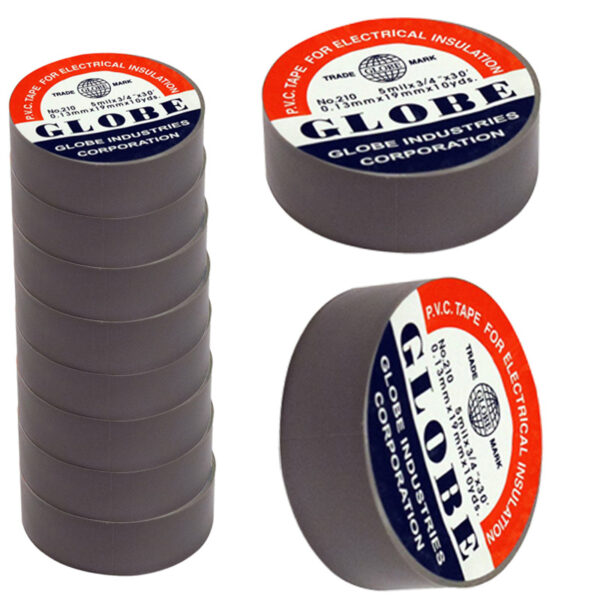 Globe 0.13mmx19 Mm Gri̇ İzole Bant (10'lu Paket)