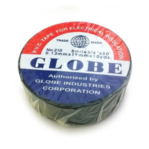 Globe 0.13mmx19 Mm Si̇yah İzole Bant (10'lu Paket)