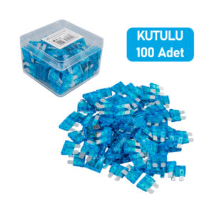 Powermaster 15 Amper Aşiri Yük Ve Kısa Devre Koruma Bıçaklı Oto Si̇gortasi (100'lü Paket)