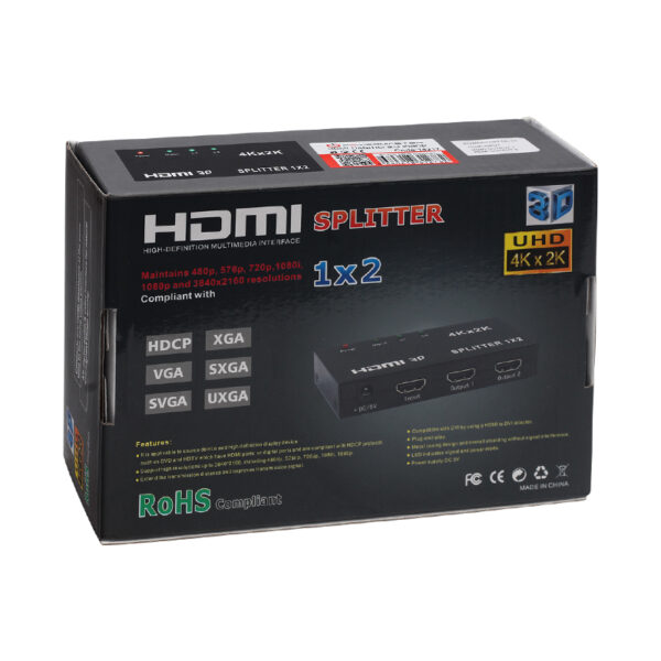 Powermaster Pm-14217 1.4v 1080p 4kx2k 2 Port Hdmi Splitter Dağitici - Görsel 3