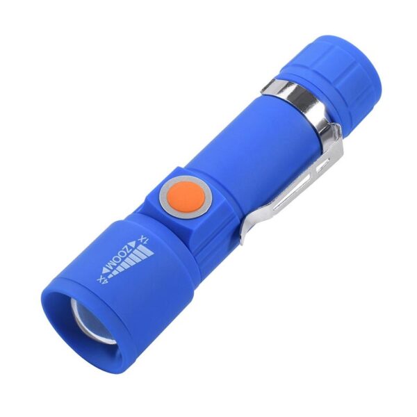 Powermaster Mx-616s Usb Şarjli 3 Modlu Plasti̇k Kasa Mini El Feneri̇
