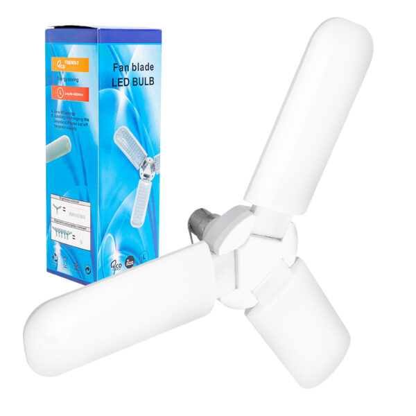 Powermaster Pm-14613 12 Volt - 60 Watt Akü Maşalı 3 Kollu Pervane Beyaz Led Ampul