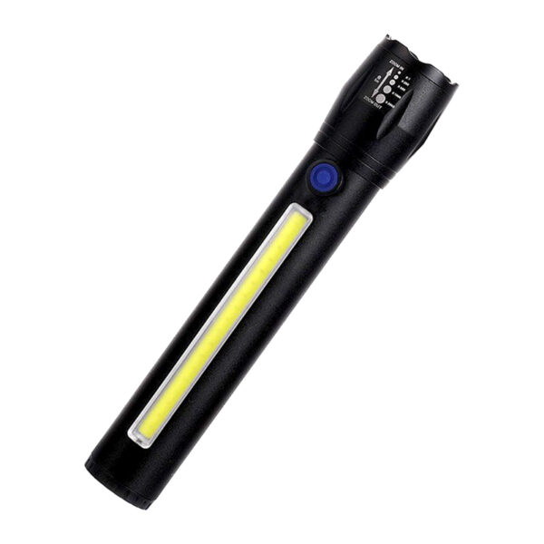 Powermaster Pm-14621 Metal Flashlight Cob Power Ledli̇ Şarjli El Feneri̇