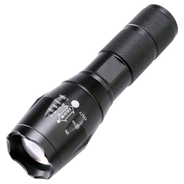 Powermaster Pm-14623 Şarjli Zoomlu Flash Özelli̇kli̇ 4 Mod Power Ledli̇ Metal El Feneri̇