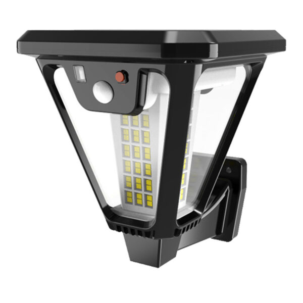 Powermaster Hs-v83 Solar Sensörlü 100 Smd Ledli̇ 3 Modlu Bahçe Ve Duvar Lambası