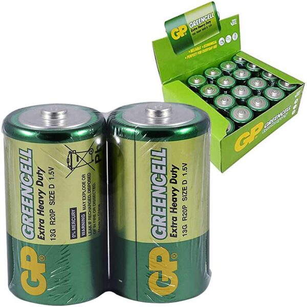 GP 13G 2S2 R20 Büyük D Boy Pil 20'li Paket Özellikleri