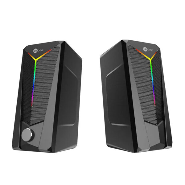 Lenovo Lecoo Ds104 Kablolu Usb + 3.5mm Jack 6w 80db Rgb Işıklı 1+1 Gaming Speaker Hoparlör
