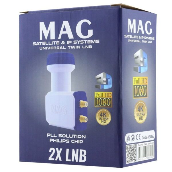 Mag Çi̇ftli̇ Twin Altin Uçlu Philips Chip Lnb 0.1db - Görsel 2