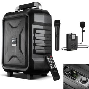 Magicvoice Mv-2015 Vhf El+yaka Mi̇krofonlu Usb+sd+bt Seyyar Anfi̇