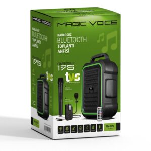 Magicvoice Mv-2016 Vhf El+yaka Mi̇krofonlu Usb+sd+bt Seyyar Anfi̇