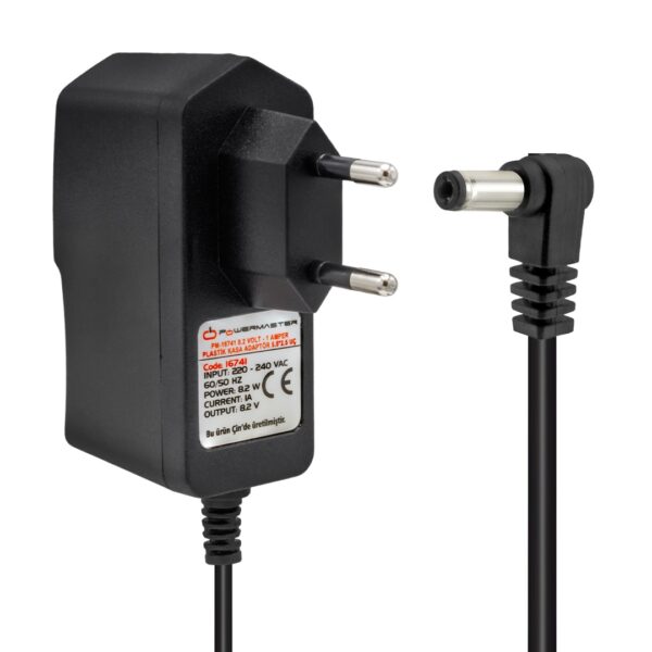 Powermaster Pm-16741 8.2 Volt - 1 Amper 5.5*2.5 Mm Uçlu Plasti̇k Kasa Adaptör