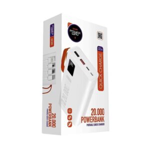 Powerway Qc20 20000 Mah Çi̇ft Usb Di̇ji̇tal Ekran Powerbank