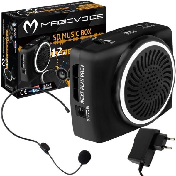 Magicvoice Mv-17450 Usb+sd Kart Gi̇ri̇şli̇ Şarjli Mini Seyyar Rehber Anfi̇si̇