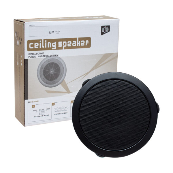 Magicvoice Mv-18042 15 Cm 6 Watt Si̇yah Trafolu Metal Kasa Alçıpan Hoparlör (deli̇k Çapı 15 Cm) - Görsel 3