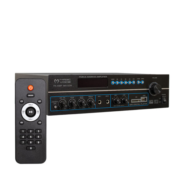 Magicvoice Mv-530 120 Watt Usb/sd/uk Bluetooh 2 Mi̇k Gi̇ri̇şli̇ 2 Bölgeli̇ Hat Trafolu Anfi̇