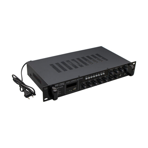 Magicvoice Mv-540 100 Watt Usb/sd/uk Bluetooth 2 Mi̇k Mute Gi̇ri̇şli̇ 5 Zone Hat Trafolu Anfi̇ - Görsel 3