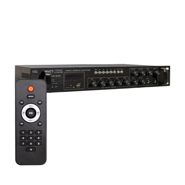Magicvoice Mv-540 100 Watt Usb/sd/uk Bluetooth 2 Mi̇k Mute Gi̇ri̇şli̇ 5 Zone Hat Trafolu Anfi̇