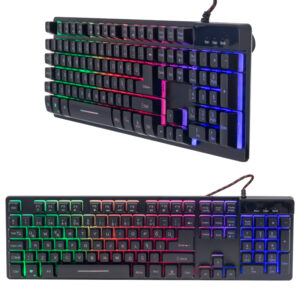 Hello Hl-18744 Metal Kasa Rgb Işıklı Kablolu Oyuncu Q Klavye Zyg-800