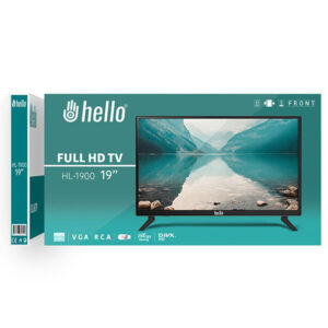 Hello Hl-1900 19 Audio In-rca-vga-hdmi-usb 12 Volt Adaptörlü Full Hd Led Moni̇tör+hoparlör (45 Cmx32 Cm)
