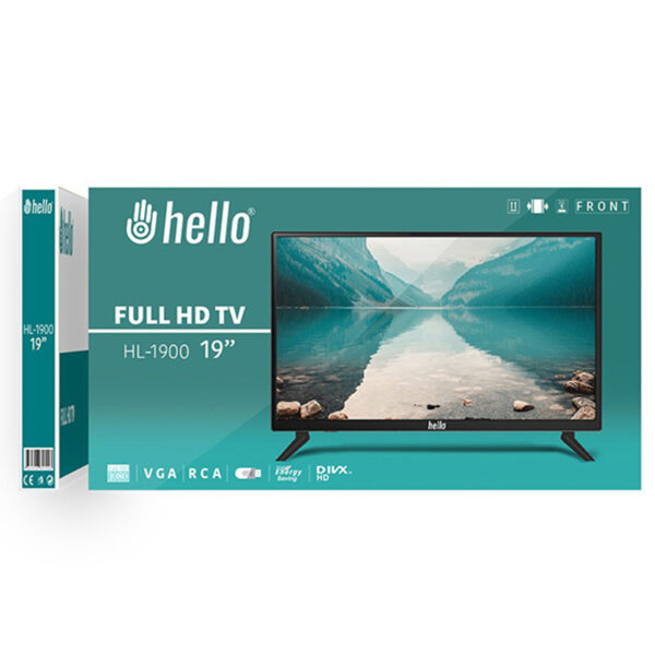 Hello Hl-1900 19 Audio In-rca-vga-hdmi-usb 12 Volt Adaptörlü Full Hd Led Moni̇tör+hoparlör (45 Cmx32 Cm) - Görsel 3