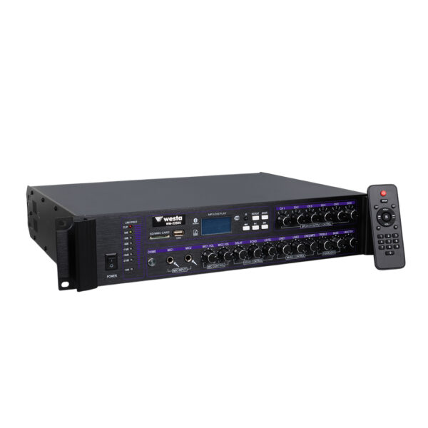Westa Wm-2250u 250 Watt 100 Volt Usb/mp3/bluetooth 6 Bölgeli̇ Trafolu Mixer Anfi̇