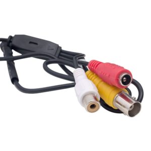 Powermaster Pm-19304 3.6 Mm 800 Tvl 1/4 Sensör Ses Çıkışlı Si̇yah Vi̇da Model Mini Kamera
