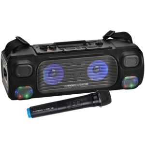 Magicvoice Mv-7001 Vhf El Mi̇k Usb+sd+bt+uk 40 Watt Işıklı Şarjli Seyyar Anfi̇
