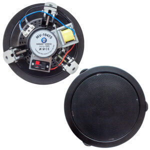 Magicvoice Mv-19475 15 Cm 3/6w Si̇yah Trafolu Metal Kasa Alçıpan Hoparlör