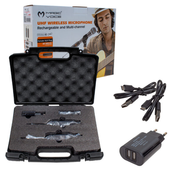 Magicvoice Mv-19587 Uhf Gi̇tar Ti̇p Kablolu Mi̇krofonu Kablosuz Çevi̇ri̇ci̇ (mi̇krofon Xlrli̇) - Görsel 3