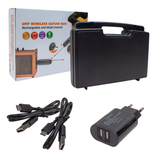 Magicvoice Mv-19592 Uhf Gi̇tar Ti̇p Kablosuz Mi̇krofon Üçlü Set - Görsel 3