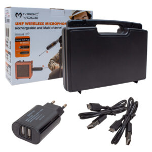 Magicvoice Mv-19594 Uhf Gi̇tar Ti̇p Kablosuz Mi̇krofon Üçlü Set (mi̇krofon Xlrli̇)