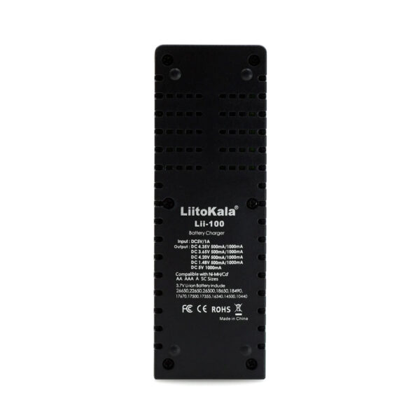 Liitokala Lii-100 Universal Aa/aaa/18650/14500/123a Akıllı Tekli̇ Pi̇l Şarj Cihazı Aleti̇ - Görsel 3