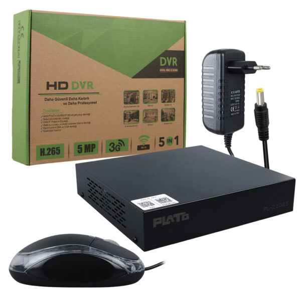 Plato Pl-21065 4 Kanal 6in1 1080n 5 Mp Destekli̇ Dvr Kayıt Cihazı (h265)